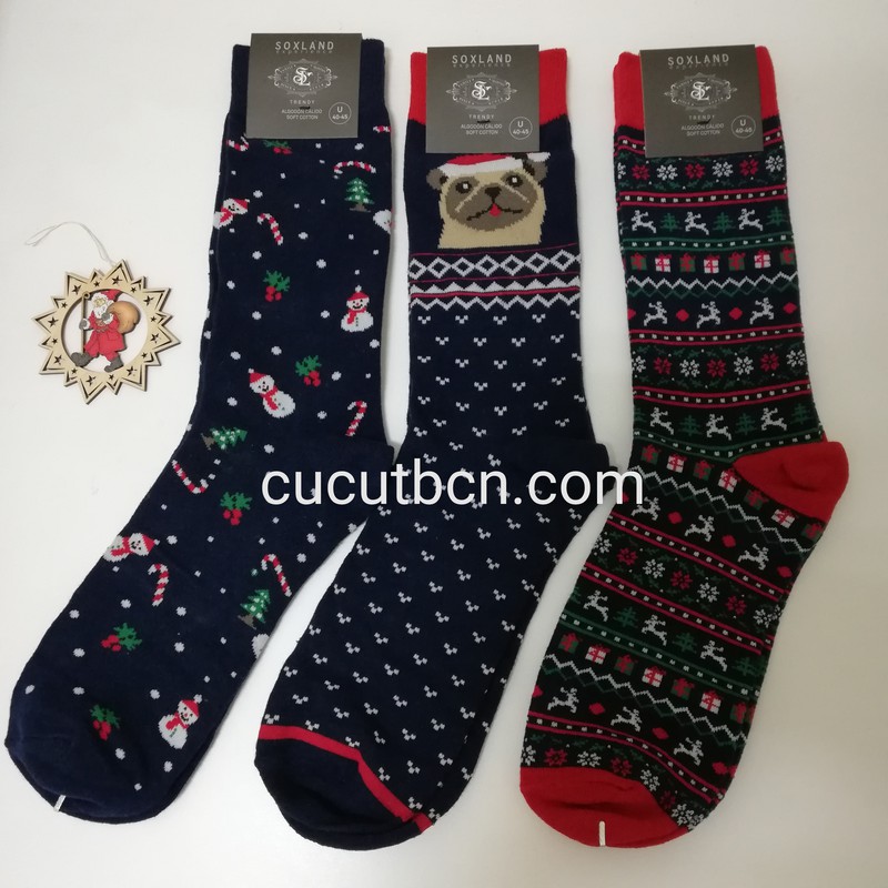 Calcetines Navideños con cajita Musical!