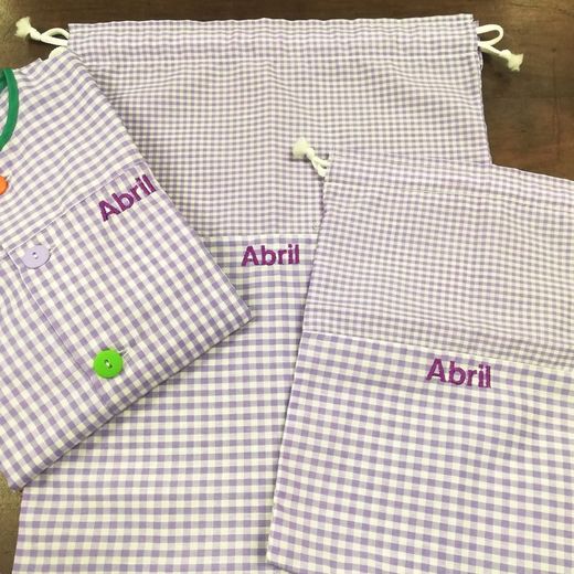 We embroider the name on all School, School garments!