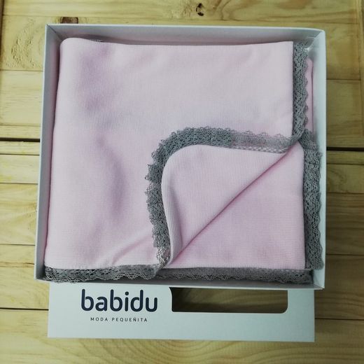 Arrullo de canutillo con encaje para bebe  4065      babidu