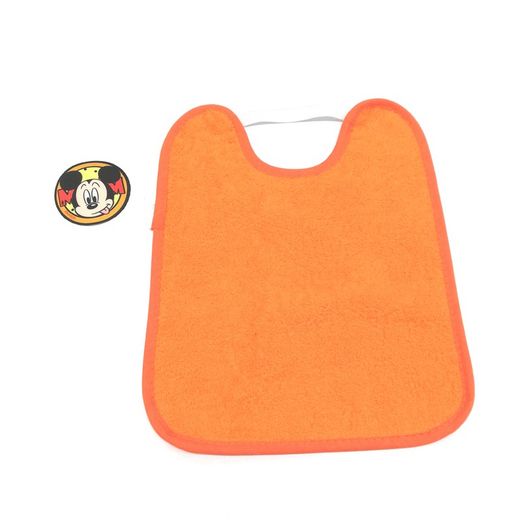 Babero de rizo impermeable con goma 25x30 cm 555 -104189-