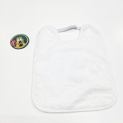 Babero de rizo impermeable con goma 25x30 cm 555 -104189-