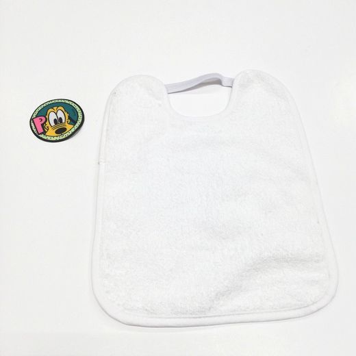 Babero de rizo impermeable con goma 25x30 cm 555 -104189-
