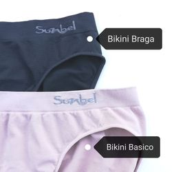 Basic black bikini bottoms for women SB-7000 Sunbel