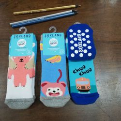 Calcetines antideslizantes niños 3 pares algodón 8063 soxland