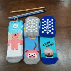 Calcetines antideslizantes niños 3 pares algodón 8063 soxland