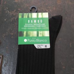 Calcetines bambú hombre 13522 punto blanco