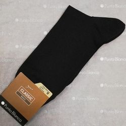 Classic basic men's socks 13602 white knit