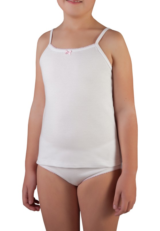 Camiseta interior tirantes puntilla calada niña – MERCAROPA