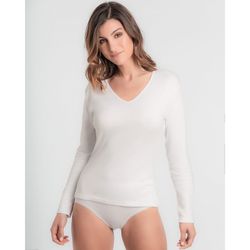 Women's long-sleeved natural thermal t-shirt p04am playtex princess