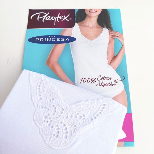 Camiseta tirantes ancho  Milan algodón mujer p4750    playtex princesa