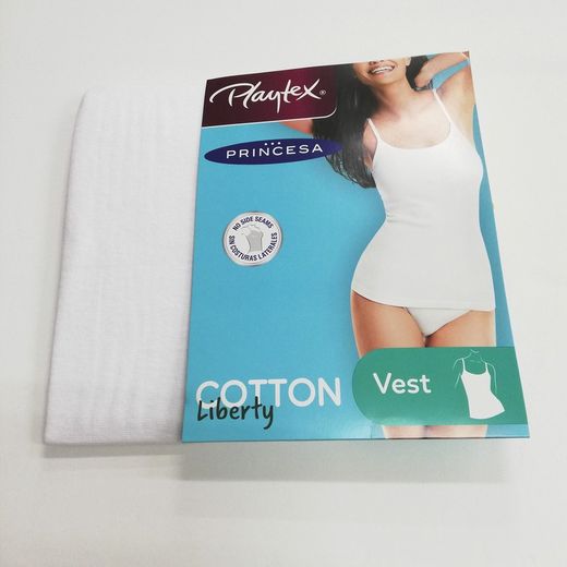 Camiseta tirantes fino mujer p4786 cotton liberty playtex princesa