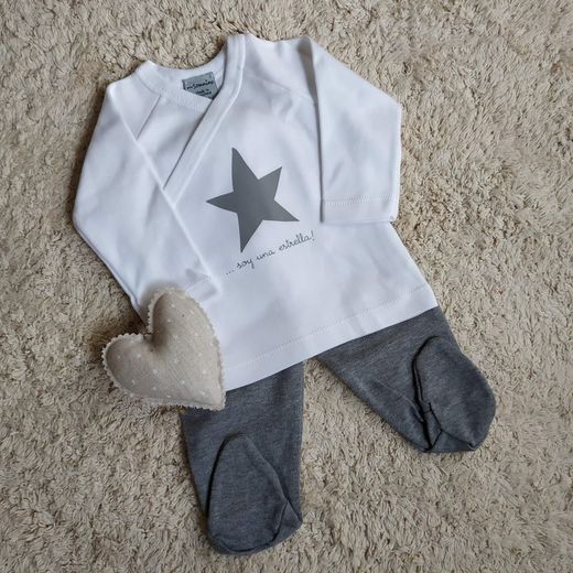 Conjunto de bebe primera puesta 9024 soy una estrella somnins