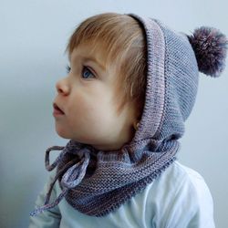 Gorro buzo bebé con pompón 104683
