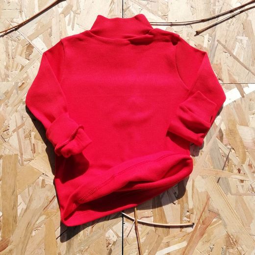 Children's t-shirt with semi-swan collar unisex punt nou