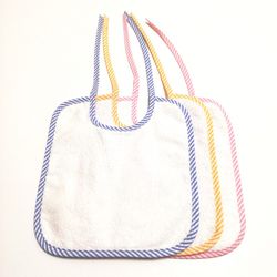 Pack 12 baberos de rizo con tira 23x26 cm 8001