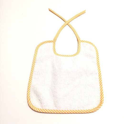 Pack 12 baberos de rizo con tira 23x26 cm 8001