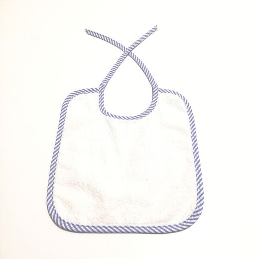 Pack 12 baberos de rizo con tira 23x26 cm 8001
