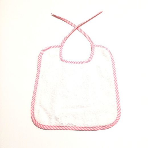 Pack 12 baberos de rizo con tira 23x26 cm 8001