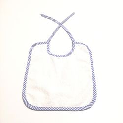 Pack 12 baberos de rizo con tira 23x26 cm 8001