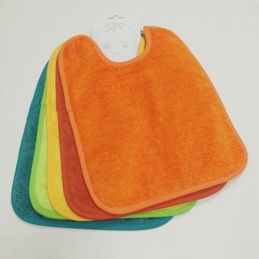 Pack 5 baberos de rizo para escuela infantil o guarderia