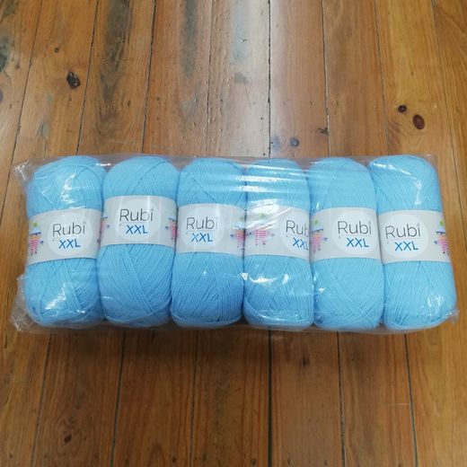 Lanas para todo tipo de prendas 100% acrílica pack 6 ovillos de 200 gramos rubí xxl