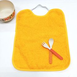 Pack 6 baberos de rizo con goma y impermeable 30x40 cm 104190