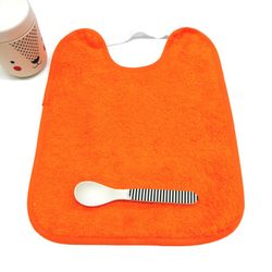 Pack 6 baberos de rizo con goma y impermeable 25x30 cm 104189