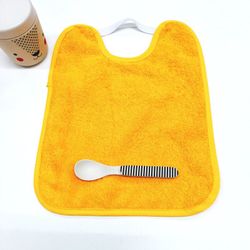 Pack 6 baberos de rizo con goma y impermeable 25x30 cm 104189