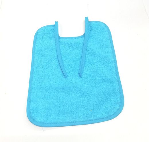 Pack 6 baberos de rizo con tira y plastificado 25x30 cm 104191