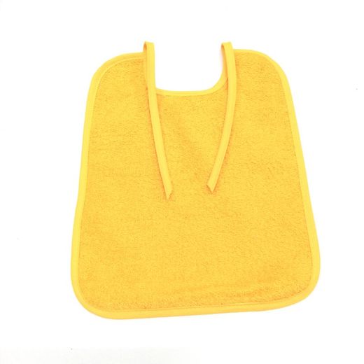 Pack 6 baberos de rizo con tira y plastificado 25x30 cm 104191