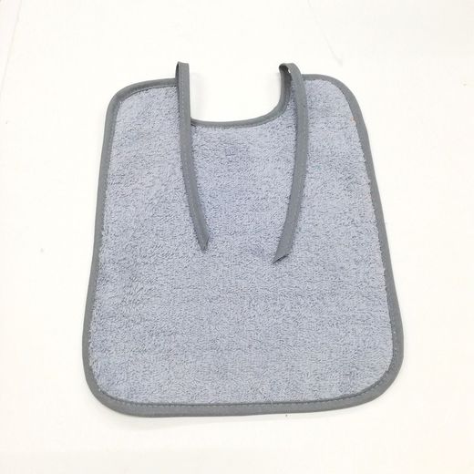 Pack 6 baberos de rizo con tira y plastificado 25x30 cm 104191