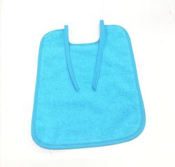 Pack 6 baberos de rizo con tira y plastificado 25x30 cm 104191