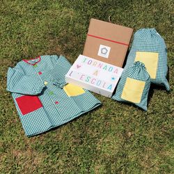 School robe pack with buttons + snack bag + change bag ref. 275