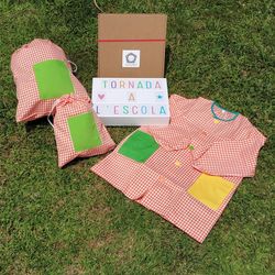 School robe pack with buttons + snack bag + change bag ref. 275