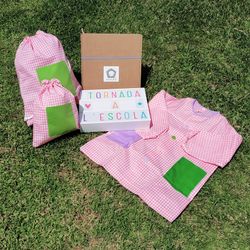 School robe pack with buttons + snack bag + change bag ref. 275