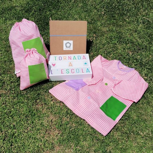 School robe pack with buttons + snack bag + change bag ref. 275