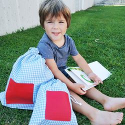 School robe pack with buttons + snack bag + change bag ref. 275