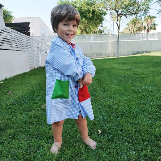 School robe pack with buttons + snack bag + change bag ref. 275
