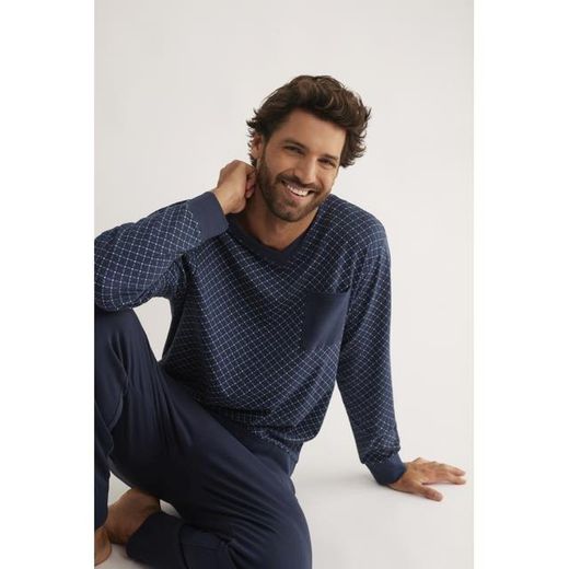Pijama manga larga hombre H33552 promise