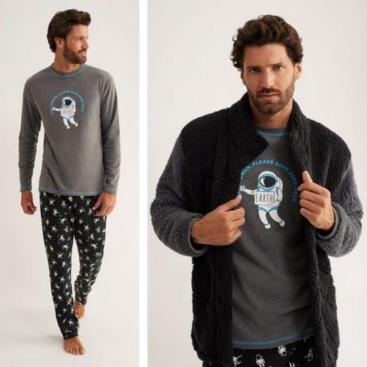 Pijama manga larga hombre H33573 promise