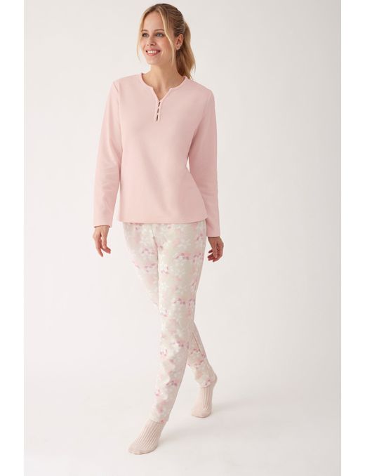 Pijama manga larga  mujer  3 piezas N19993  promise