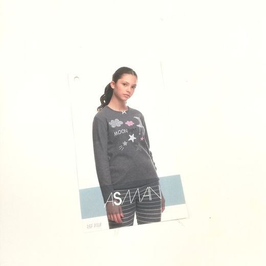 Girl's long sleeve pajamas 7497 even