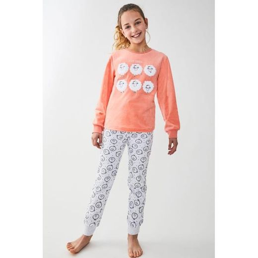 Thickened girl's pajamas