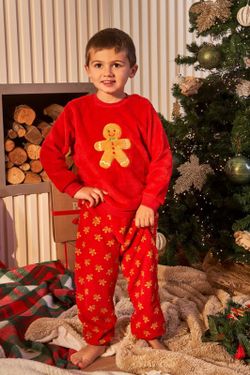 Red 100% polyester Promise girl's pajamas