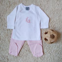 Conjunto de bebe primera puesta 9042 luna y osito somnins