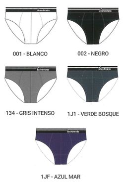 Slip cerrado cintura extra suave algodón A077H Abanderado