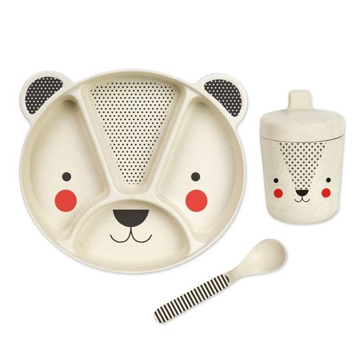 Petit collage vajilla bamboo baby