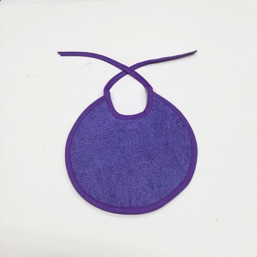 Pack 6 baberos de rizo con tira y impermeable 19x20 cm 98106