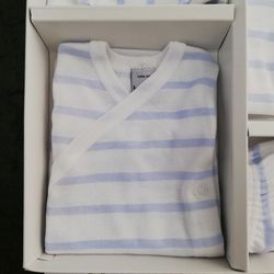 Birth pack 509 light blue stripes fine cotton babidu