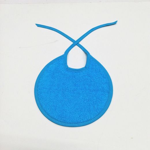 Pack 6 baberos de rizo con tira y impermeable 19x20 cm 98106